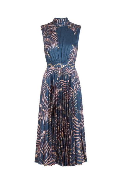 Fleur E Dress in Palm Trellis