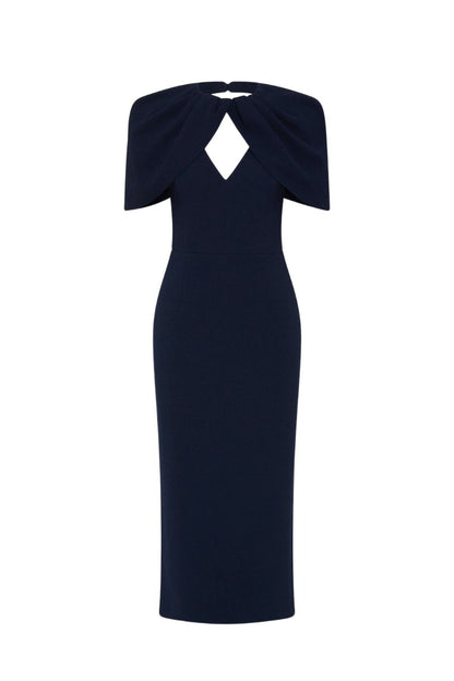 Xena Midi Dress in Navy