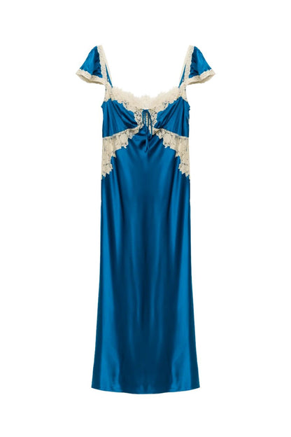 Valline Dress in Sapphire