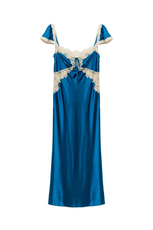 Valline Dress in Sapphire