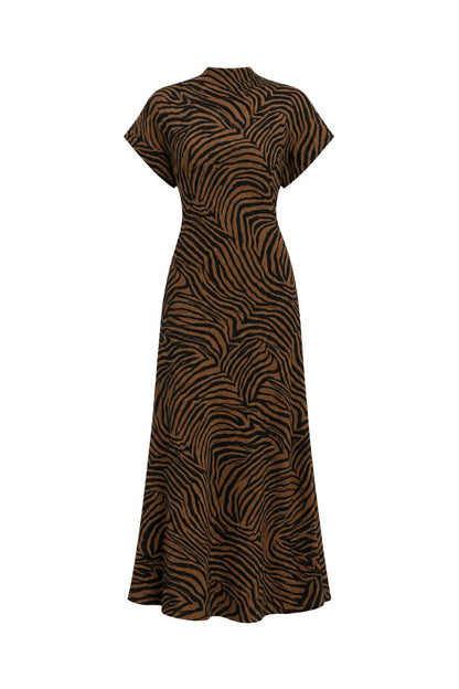 Redgrave Dress in Ochre/Black