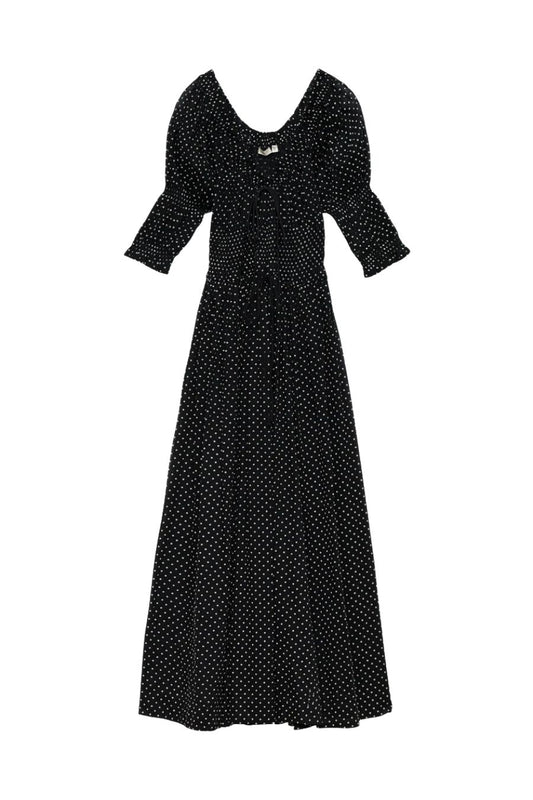 Ischia Dress in Noir Dot