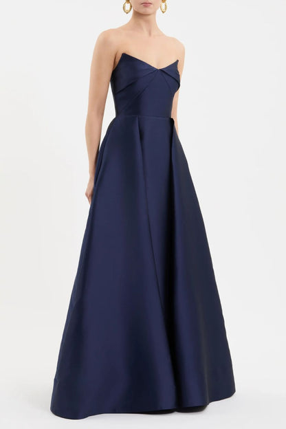 Windermere Gown in Sapphire by Rebecca Vallance
