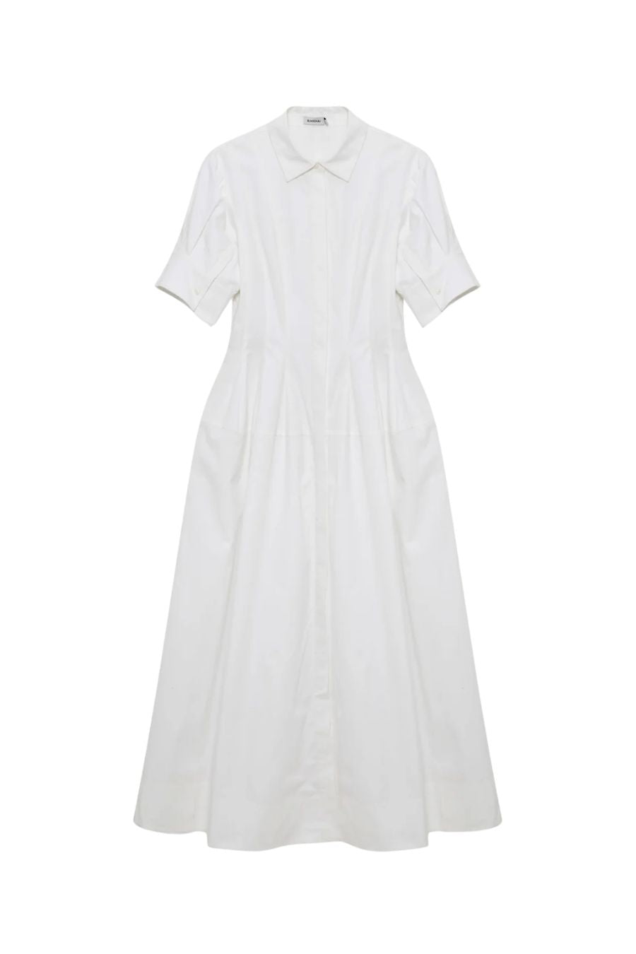 Mollie Shirt Dress in White