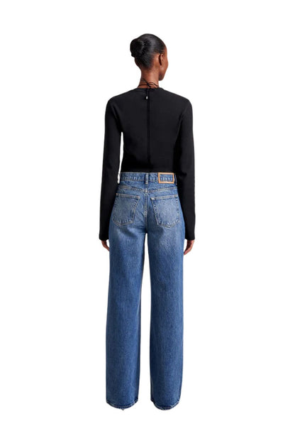 Isadora High-Rise Wide-Leg Jean in Rob