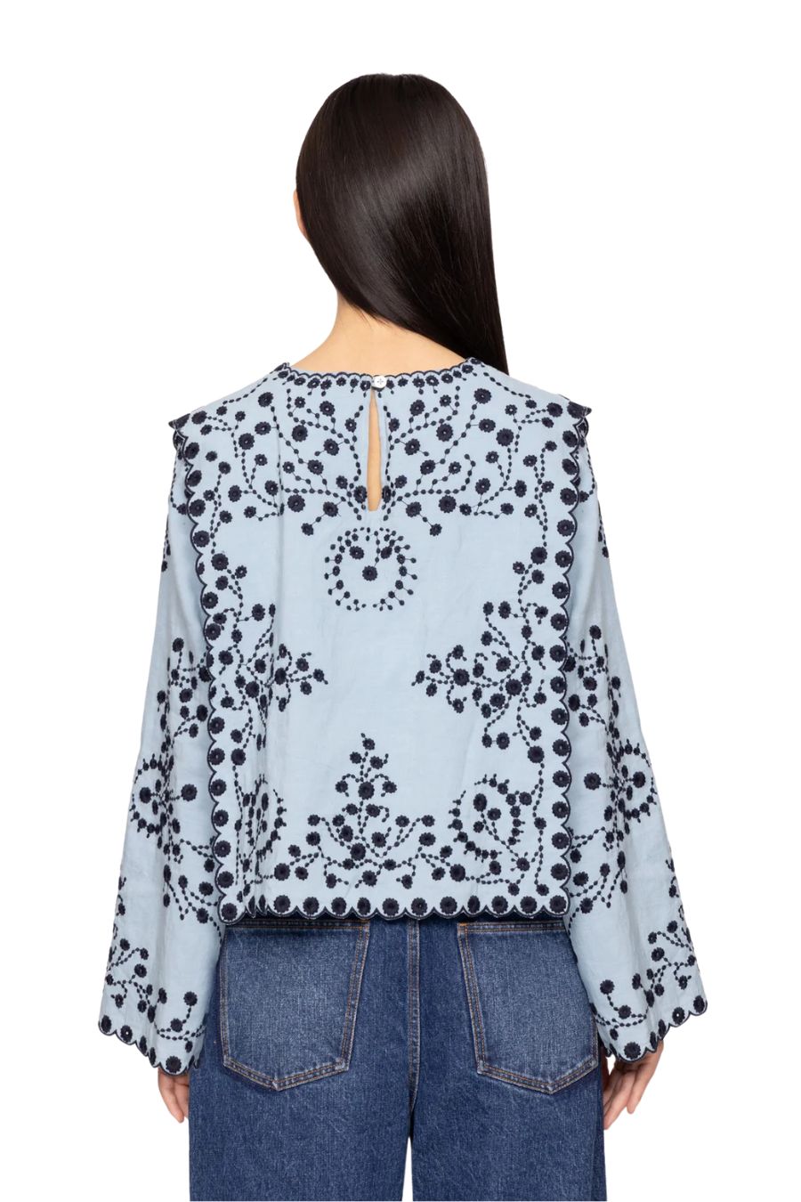Frances Top in Blue