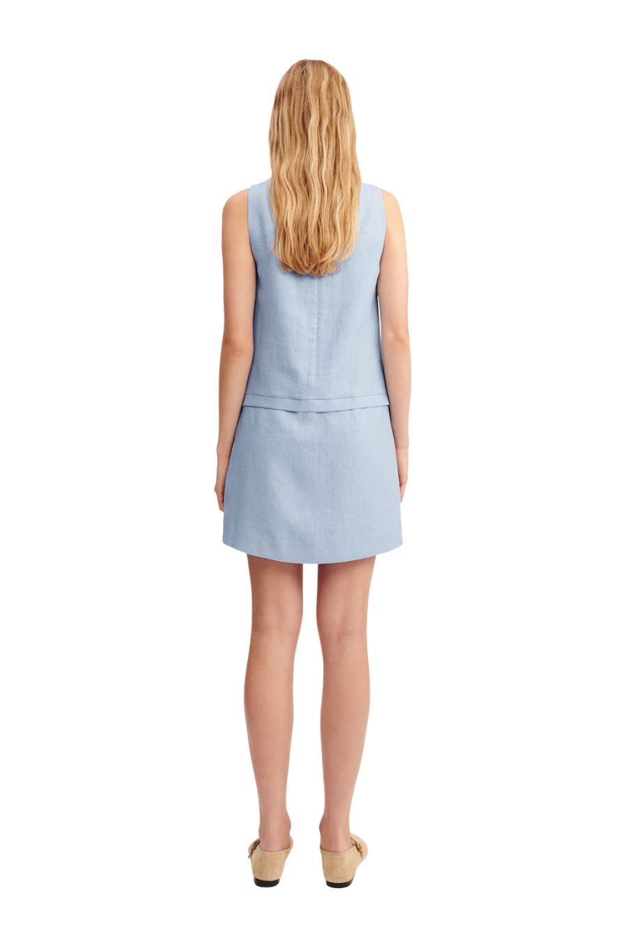 Harper Mini Dress in Blue