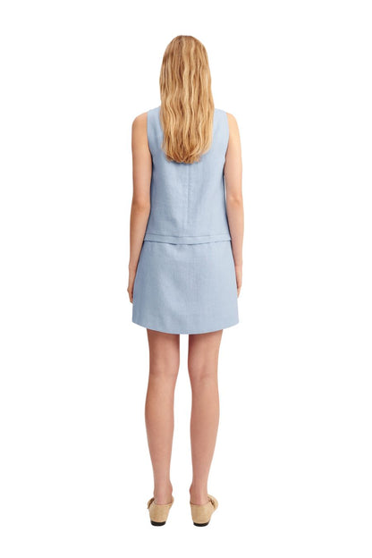 Harper Mini Dress in Blue