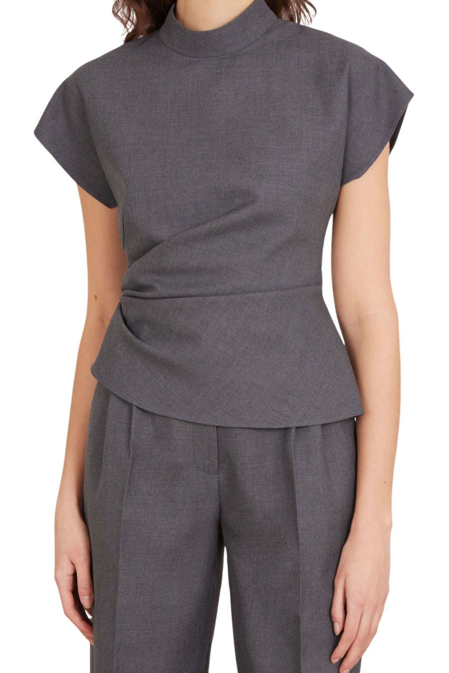 Rhona Top in Slate Grey