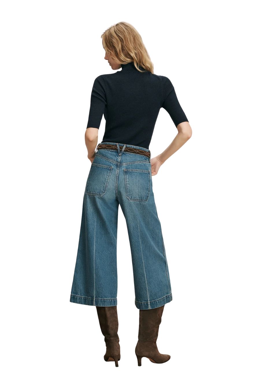 Marlowe Patch-Pocket Culotte in Memory Lane
