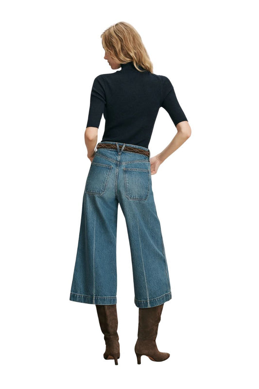 Marlowe Patch-Pocket Culotte in Memory Lane