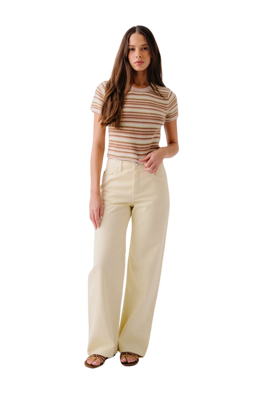 Jude Cashmere Tee in Buttercup