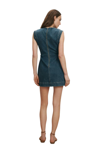 Imara Mini Dress in Dark Bright Blue