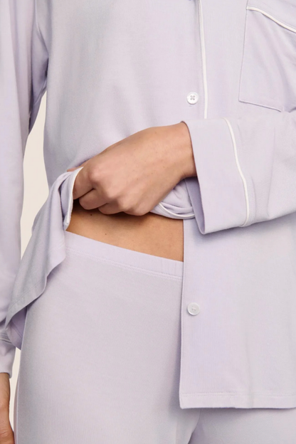 Gisele Long PJ Set in Thistle/Ivory