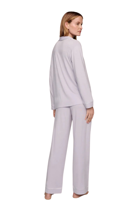 Gisele Long PJ Set in Thistle/Ivory