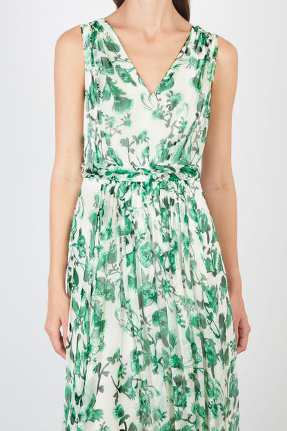Aliya Long Dress in Saffier Vert