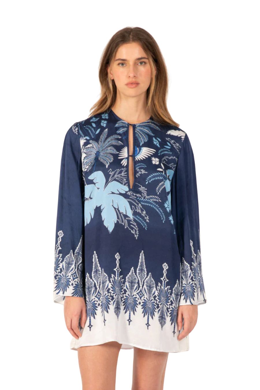 Mini Dress Gia in Navy Canopy