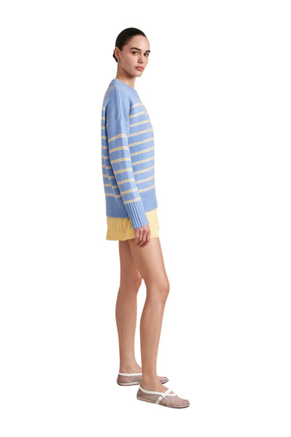 Marin Sweater in Chambray/Butter