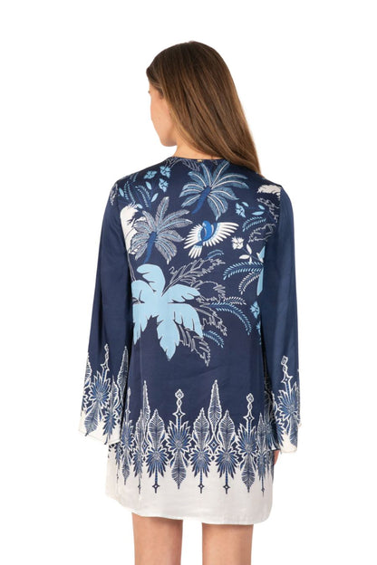 Mini Dress Gia in Navy Canopy