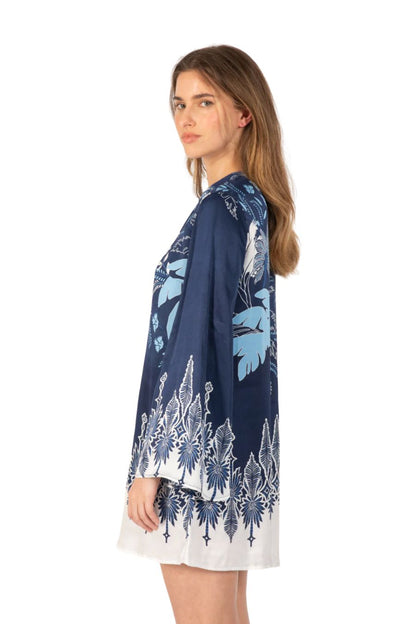 Mini Dress Gia in Navy Canopy