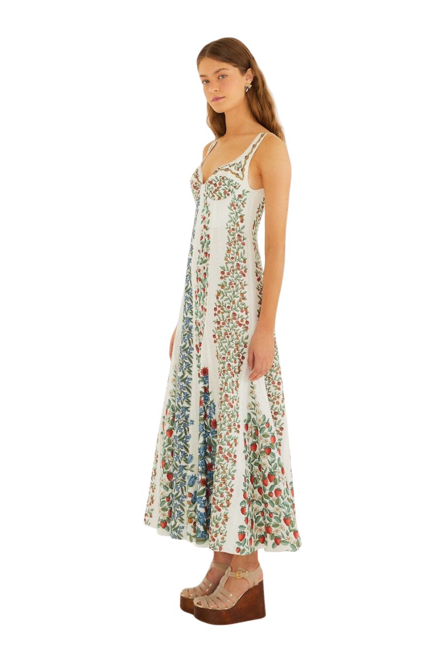 Fruit Beauty Maxi Dress in Off-White