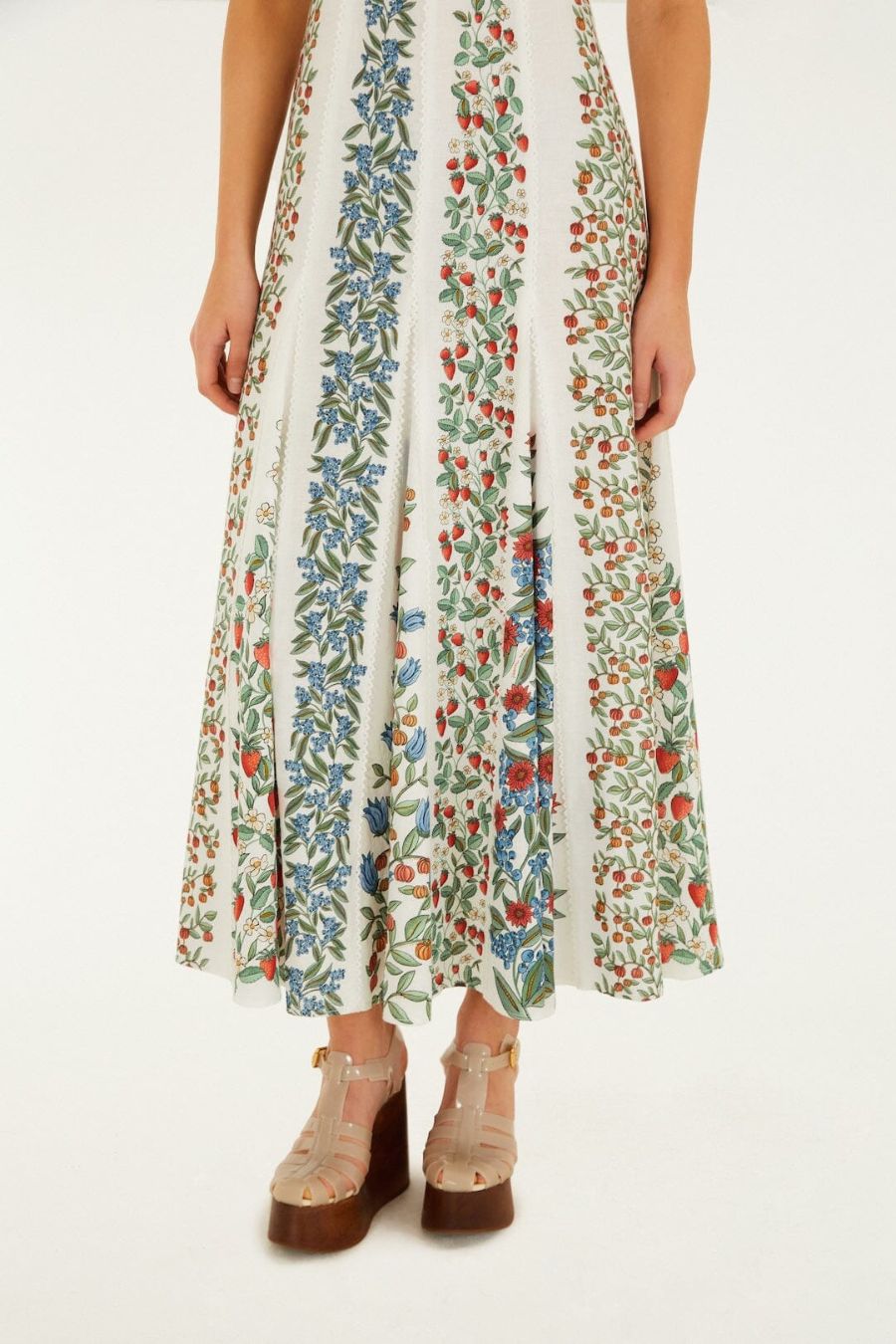 Fruit Beauty Maxi Dress in Off-White