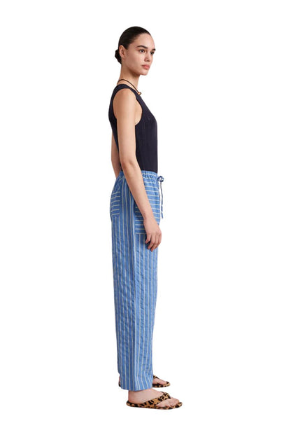 Tangier Pant in Chambray Stripe