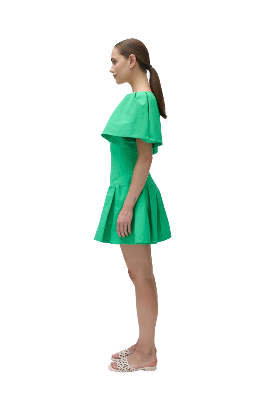 Hattie Mini Dress in Parakeet