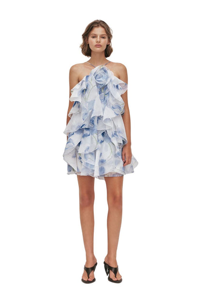 Pandorea Layered Mini Dress in Iris