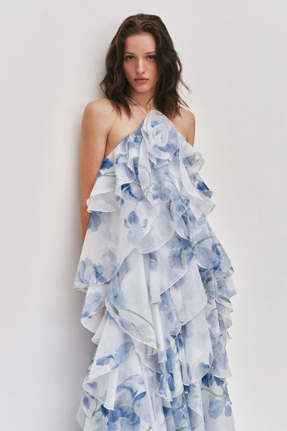 Pandorea Layered Maxi Dress in Iris