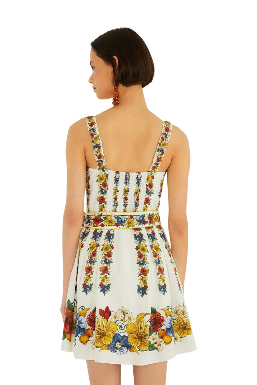Tropi Mini Dress in Off-White