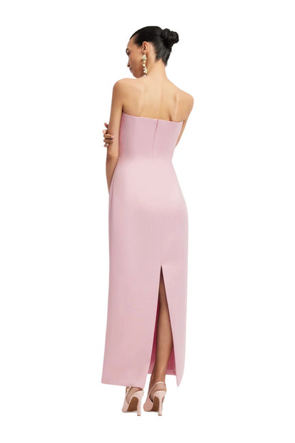 Rayna Maxi Dress in Pastel Pink Bouquet