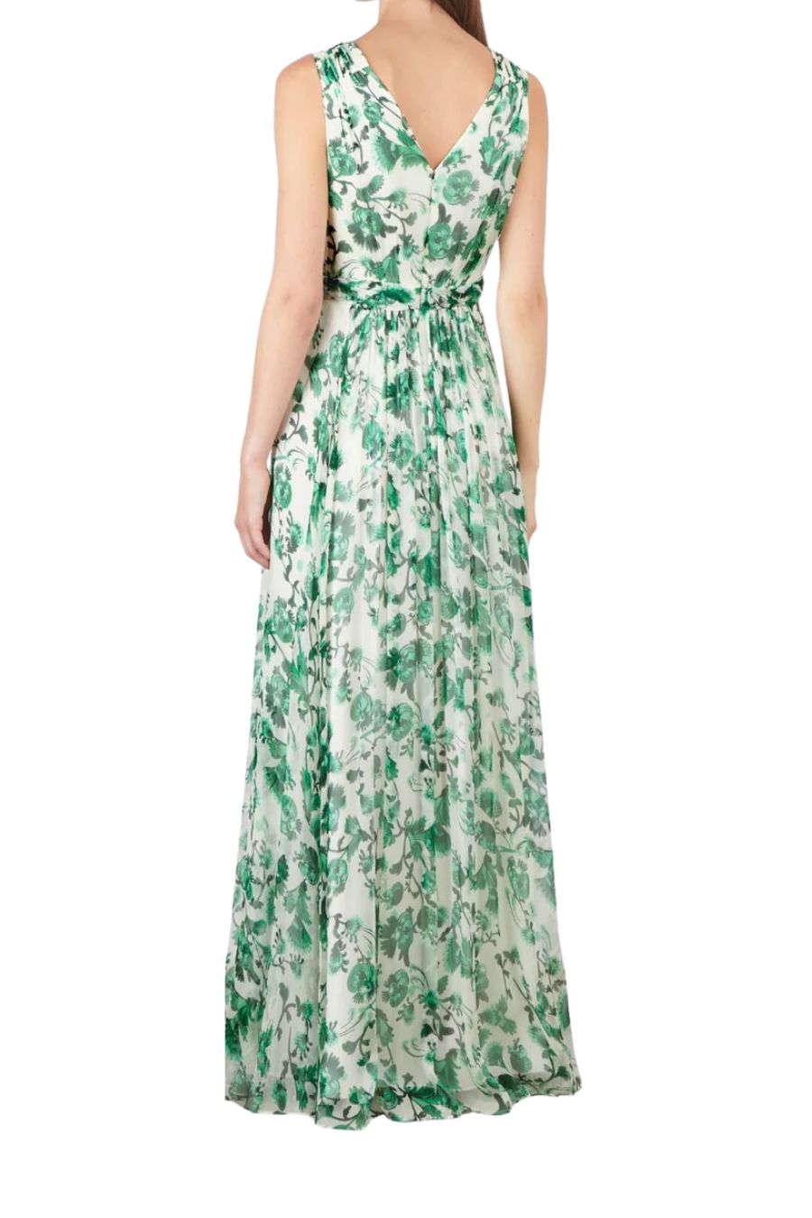 Aliya Long Dress in Saffier Vert