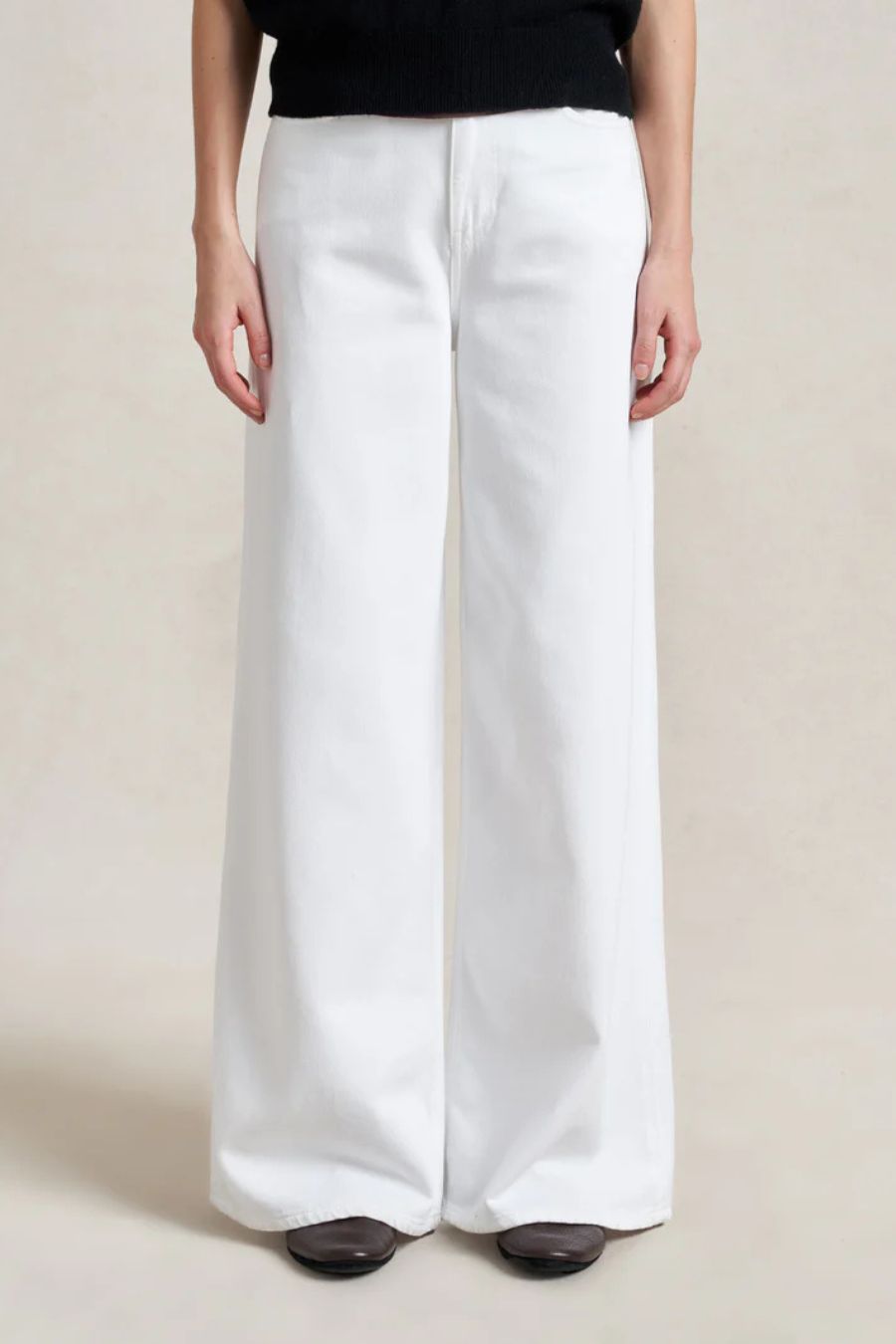 Super Wide Jean in Soft White