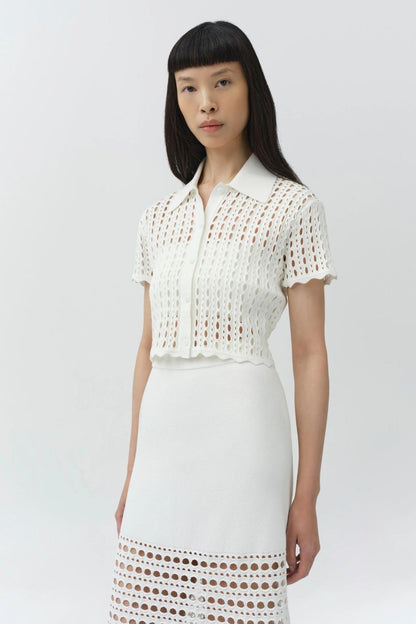 Arlan Open Stitch Camp in Ivory