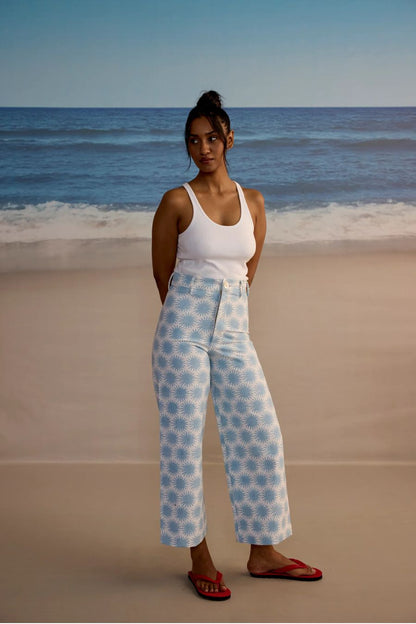 Disco Pants in Sun Print