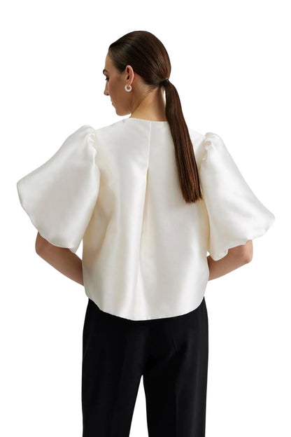 Cleo Blouse in Ivory