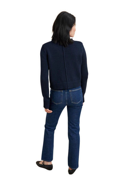 Solid Mini Marina Sweater in Navy