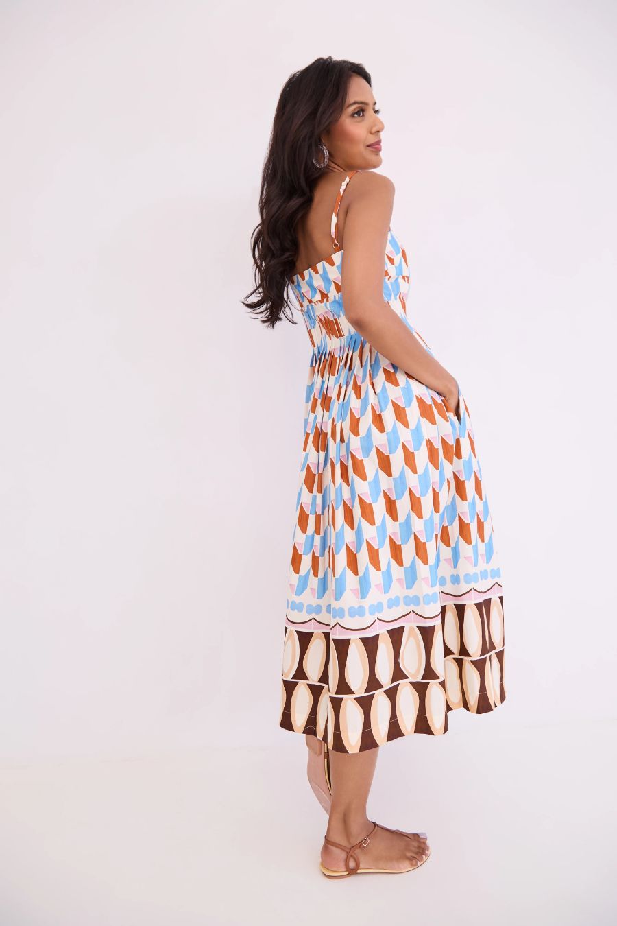 Sea Island Dress in Talavera Tile Ivory | Cara Cara | Bunny & Babe