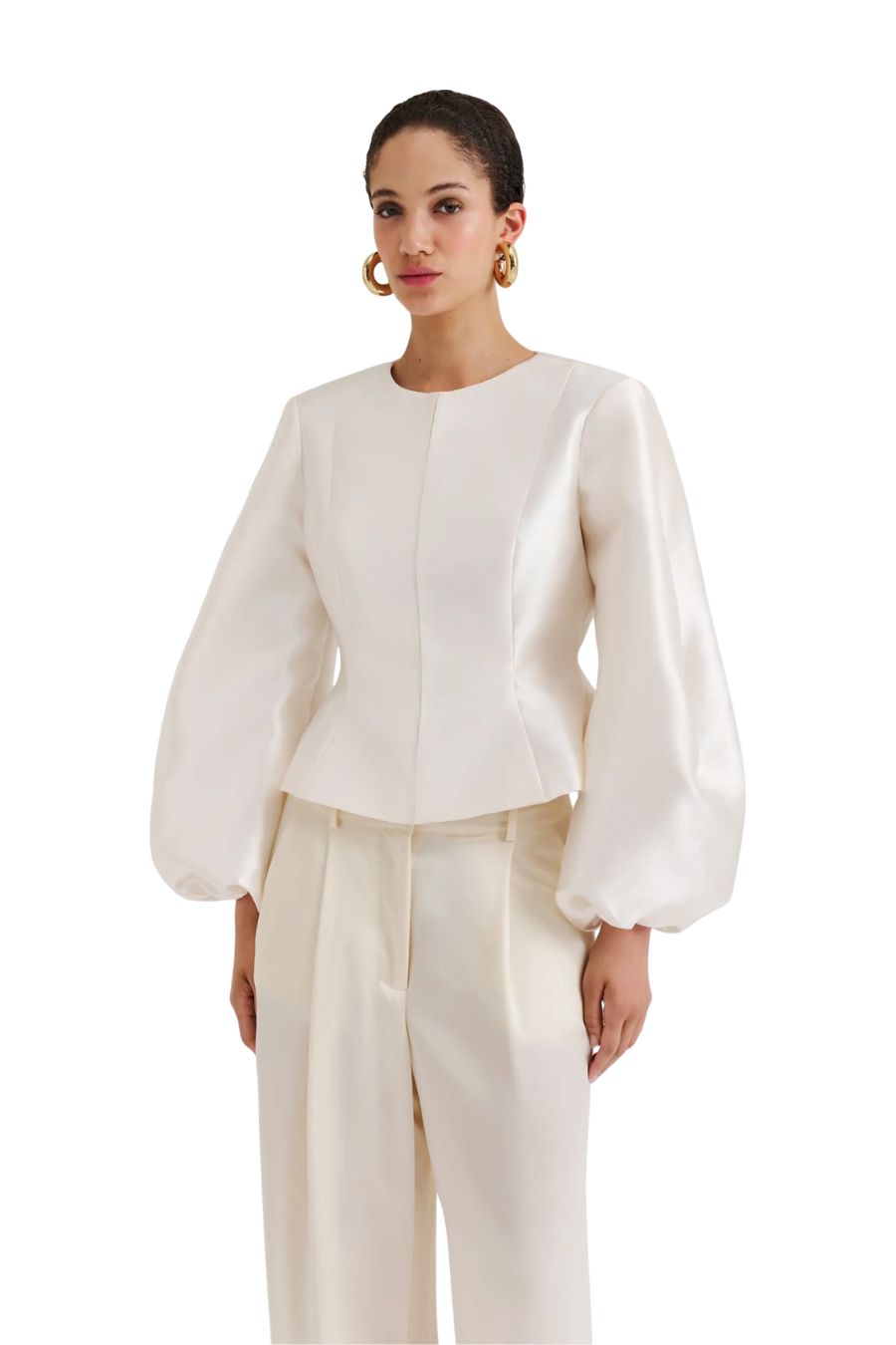 Vendela Blouse in Ivory