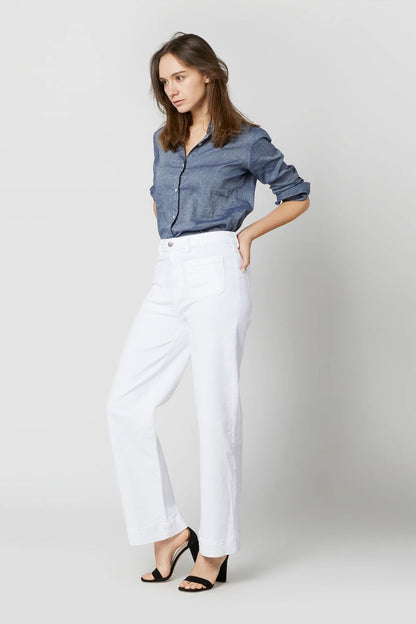 Coco Patch Pocket Jean in White