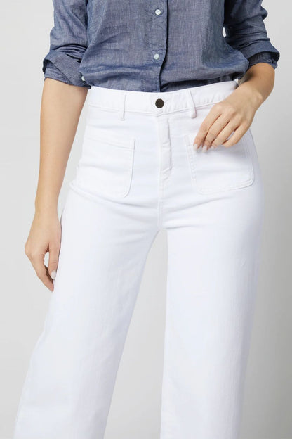 Coco Patch Pocket Jean in White