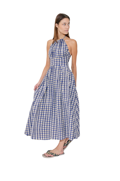 Halter in the Name of Love in Navy Check
