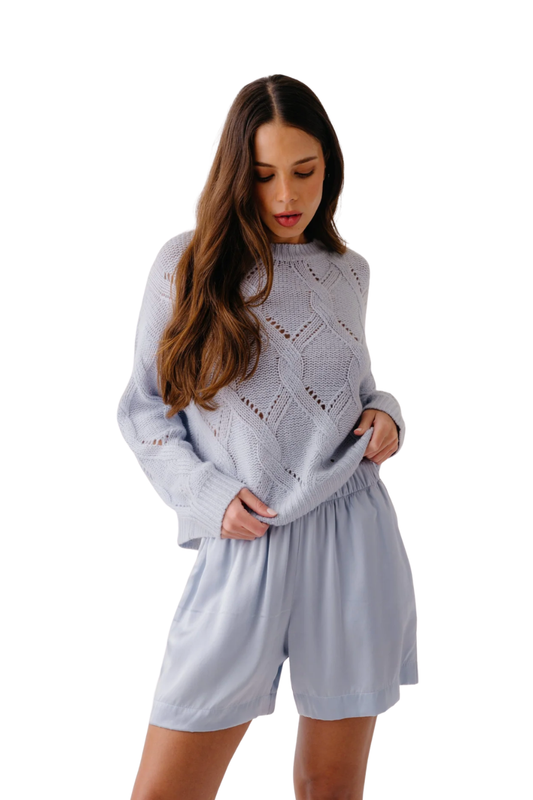 Brynn Silk Short in Whisper