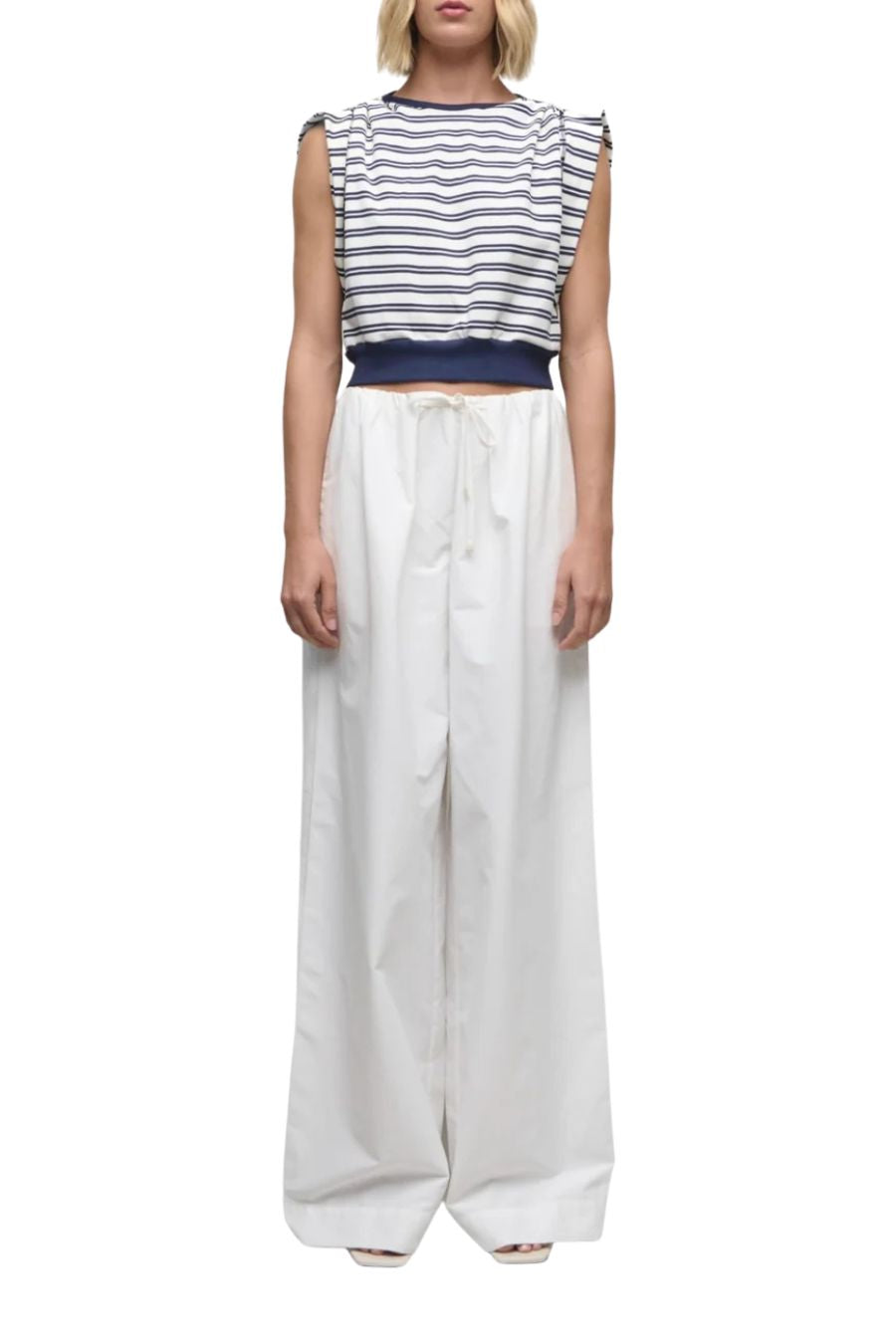 Joie Cotton Jersey Top in Midnight Stripe