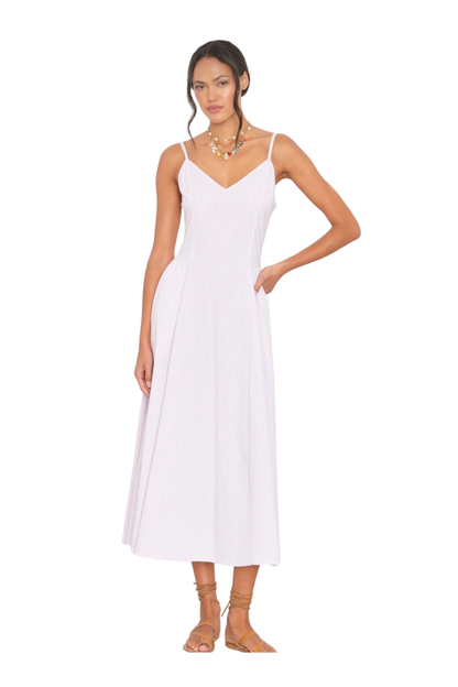 Bardot Dress in Grey Gem