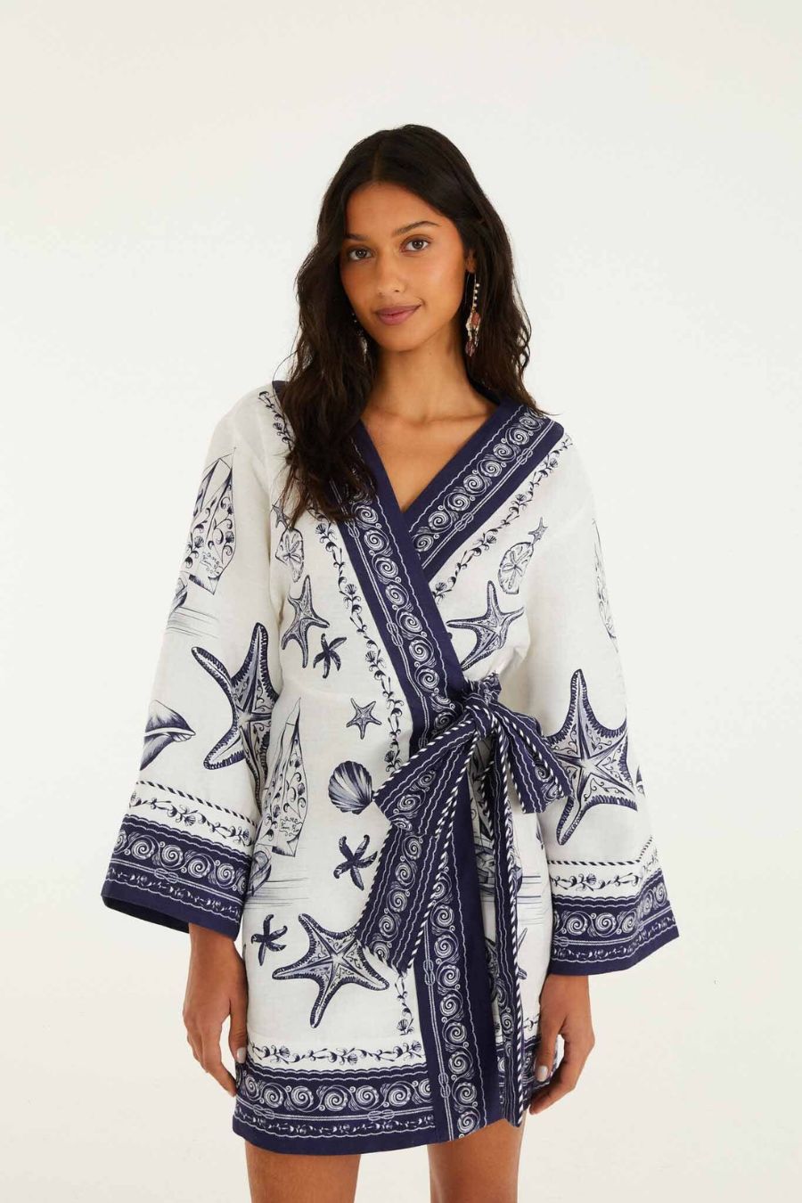 Coast Scarf Mini Dress in Off-White