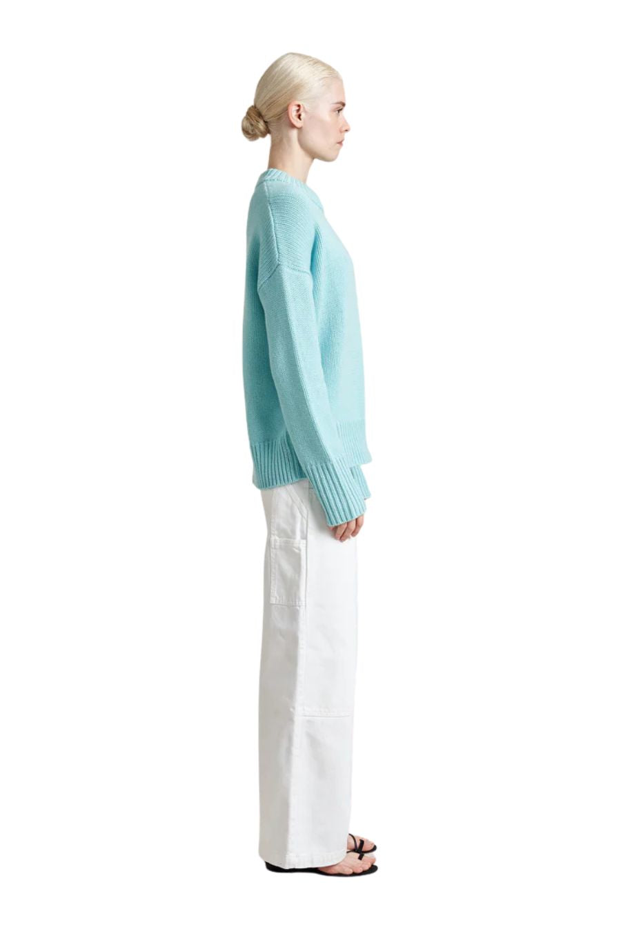 Solid Marin Sweater in Aqua