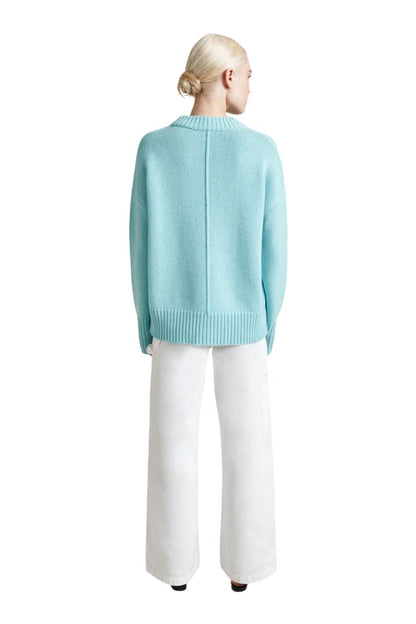 Solid Marin Sweater in Aqua