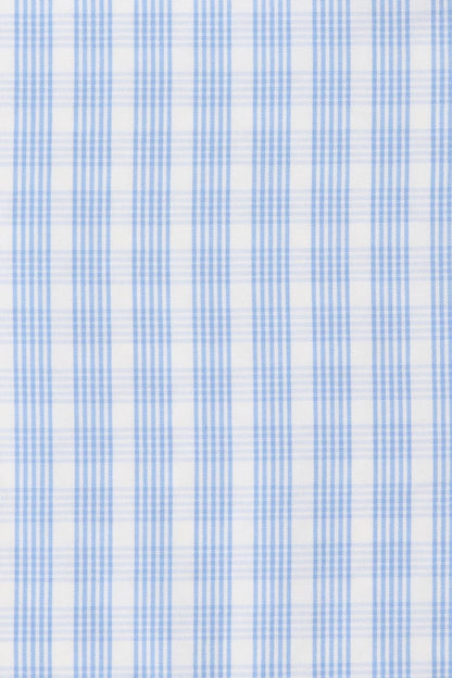 Chiara Dress in Check Light Blue/White